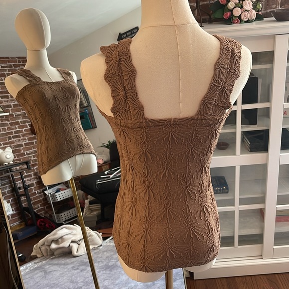 Stretchy Tank for under Blazer, Sweater, etc. Size Small -Taupe - Picture 3 of 3